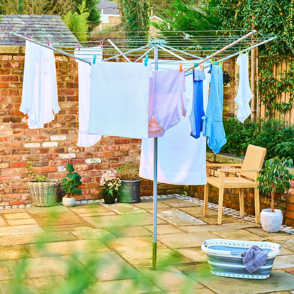Lakeland 50m Twist and Lock Rotary Airer Bundle