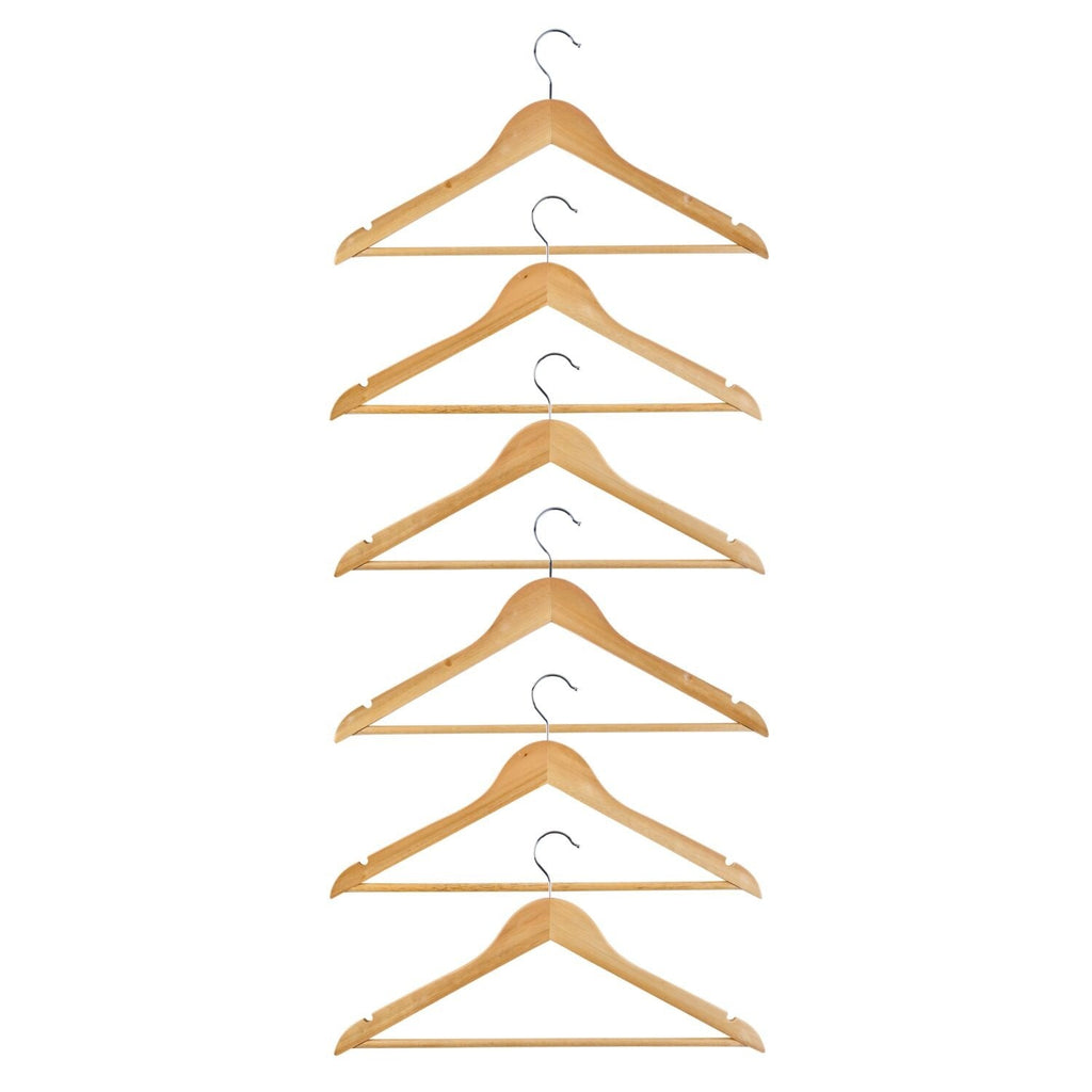 Lakeland Wooden Hangers – Pack of 6