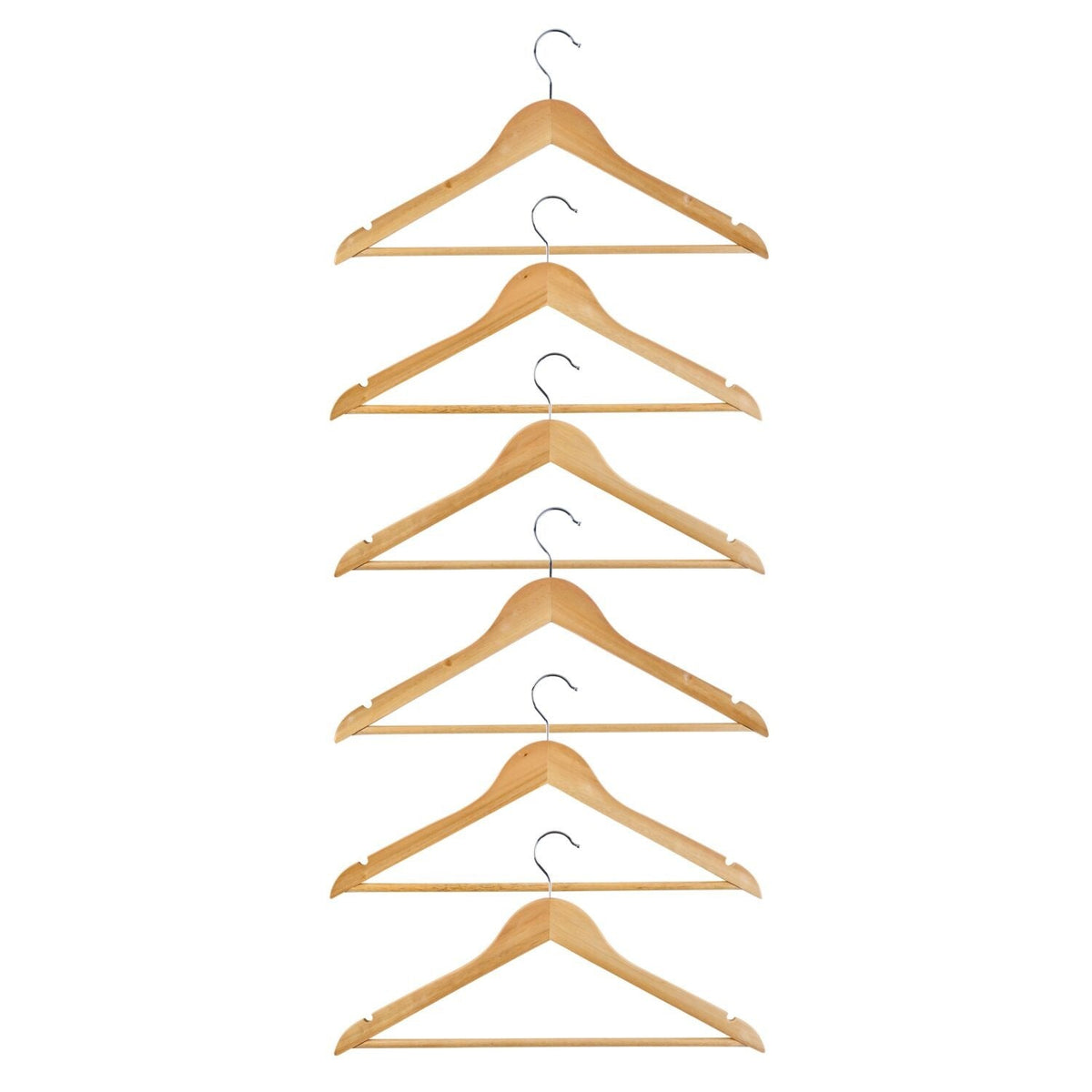 Lakeland Wooden Hangers – Pack of 6