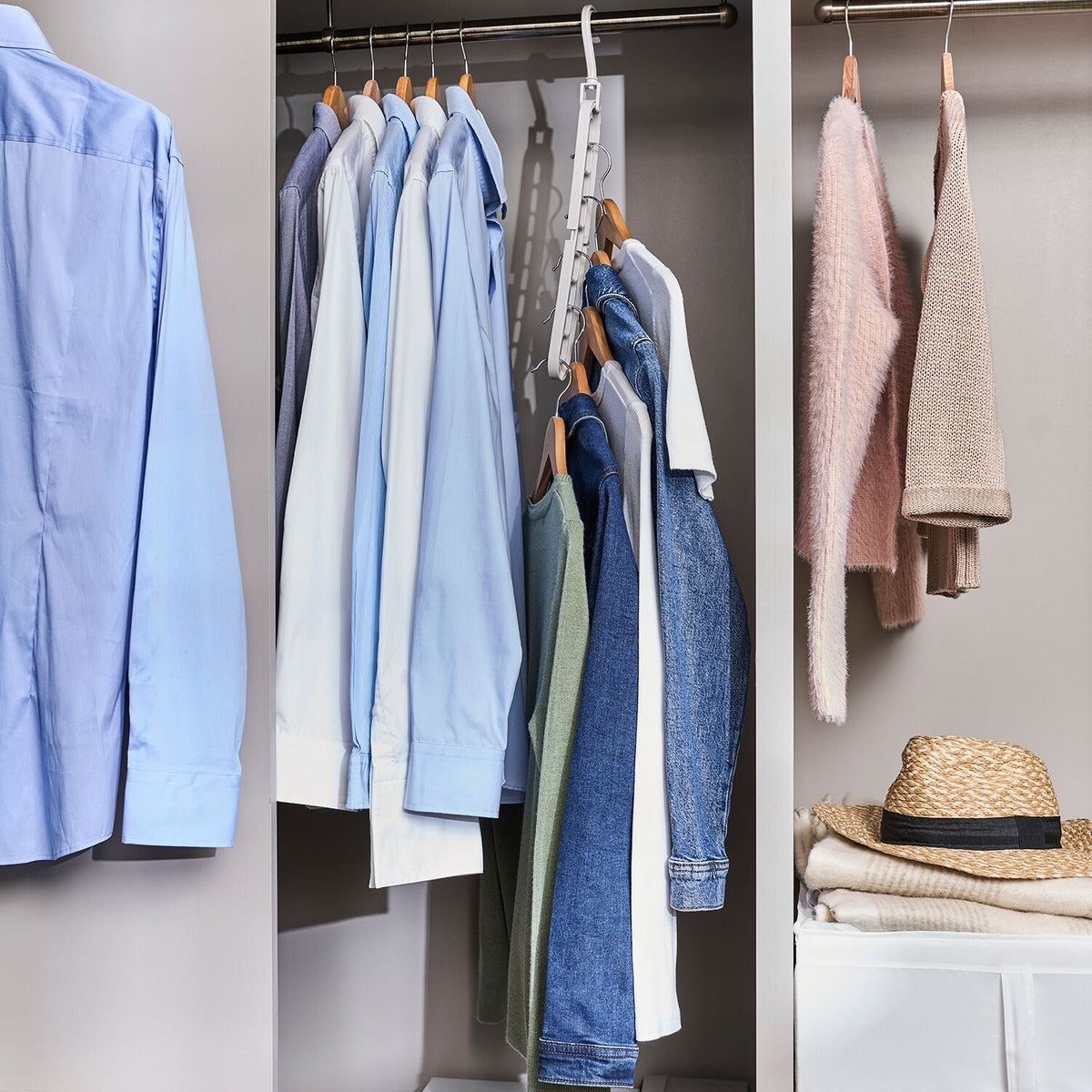 Lakeland Waterfall Space-Saving Hanger