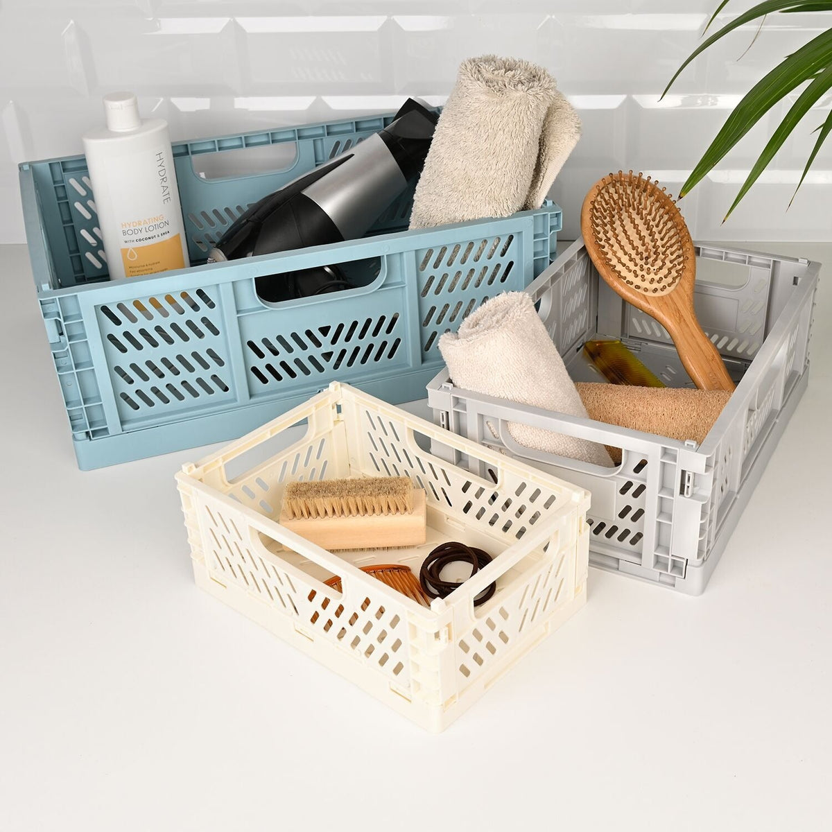 Lakeland Large Folding Storage Crates – Set of 2