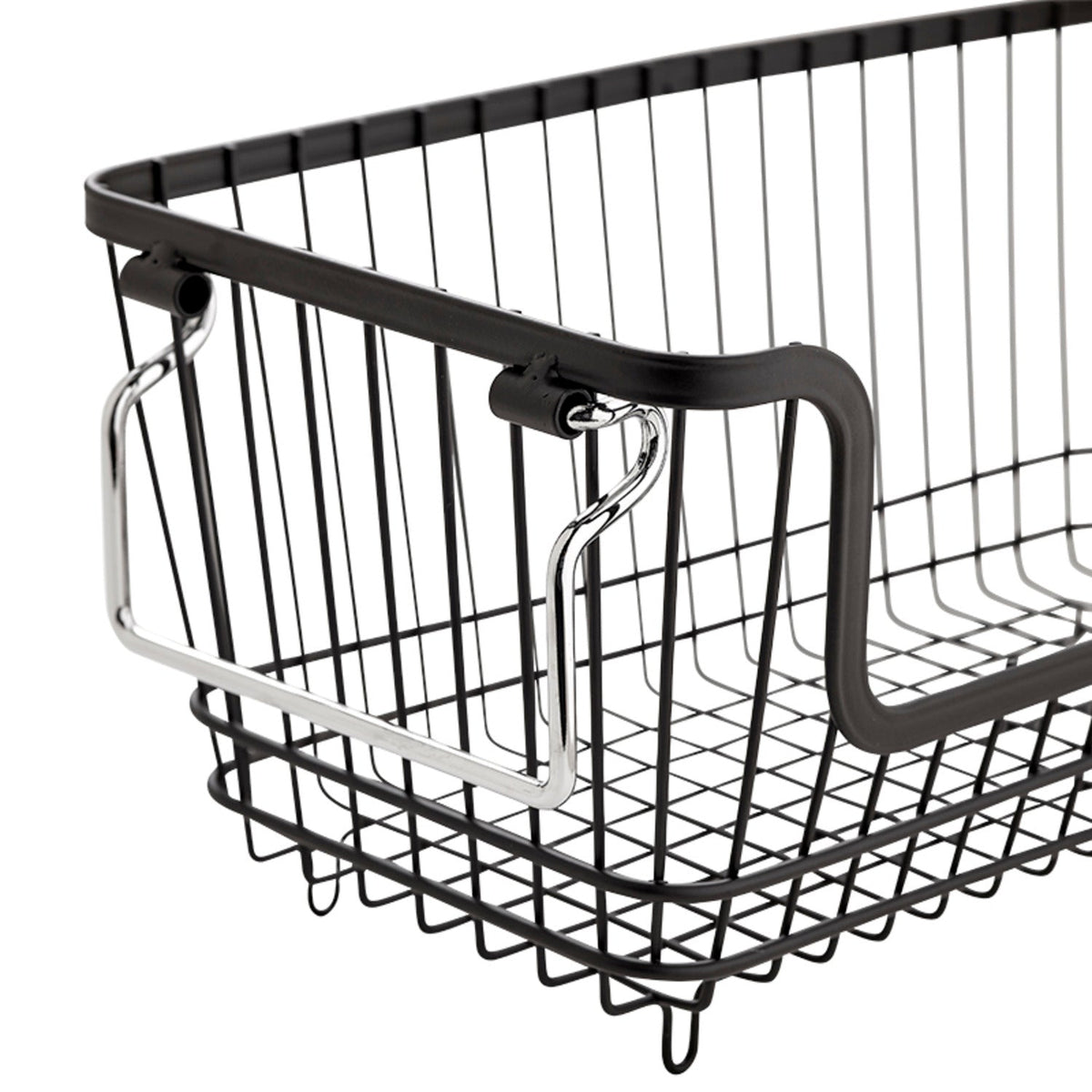 Lakeland Small Multi-Purpose Stackable Wire Storage Basket - Black