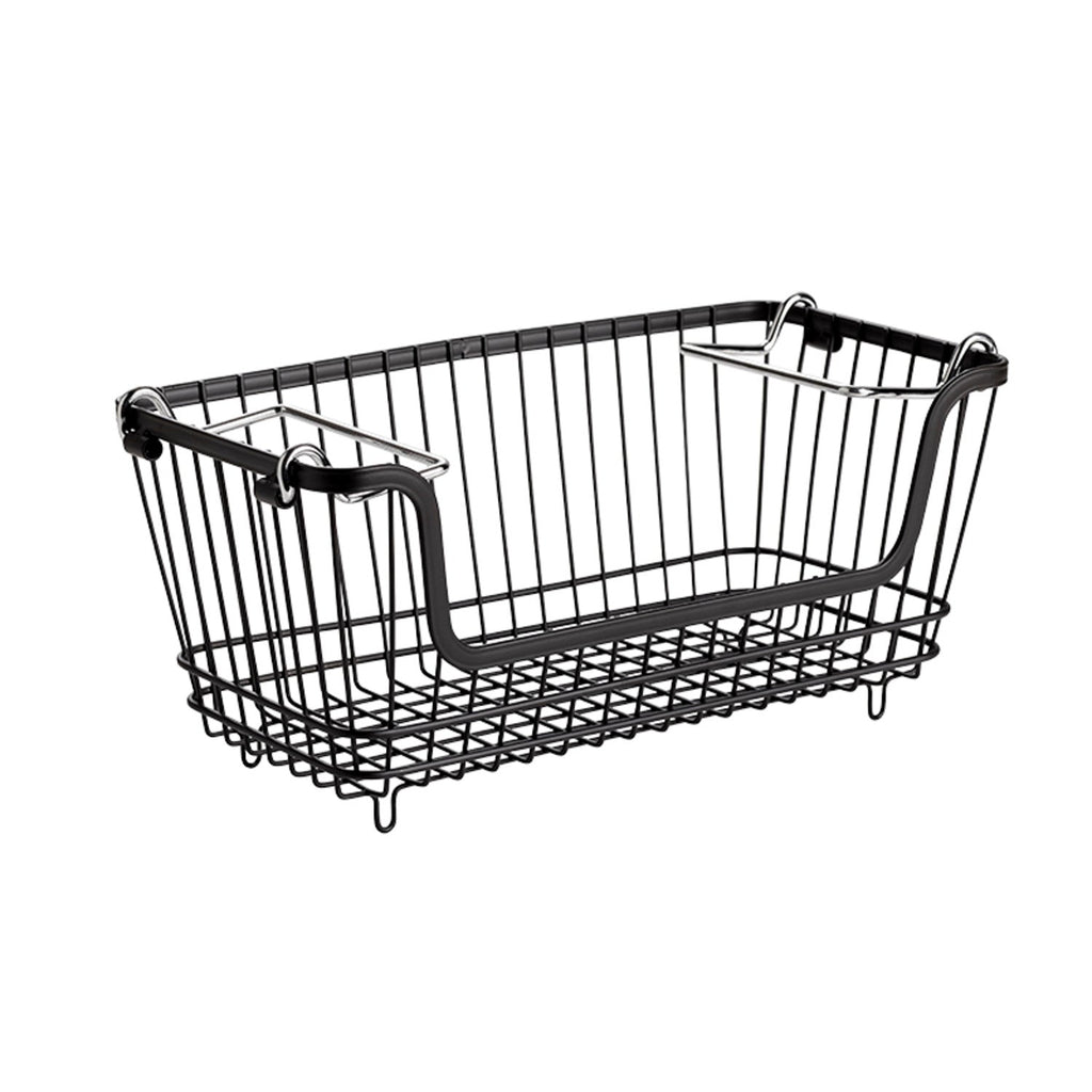 Lakeland Small Multi-Purpose Stackable Wire Storage Basket - Black