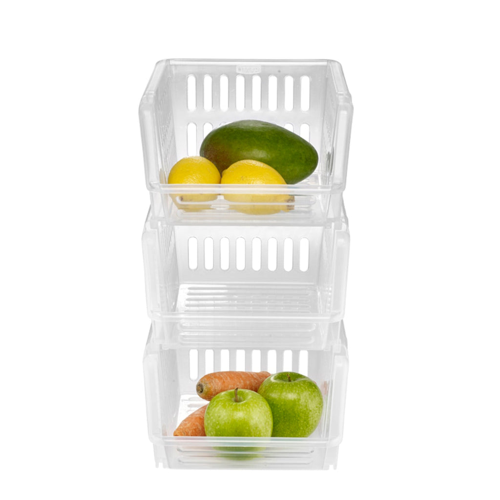 3 Lakeland Stackable Storage Baskets