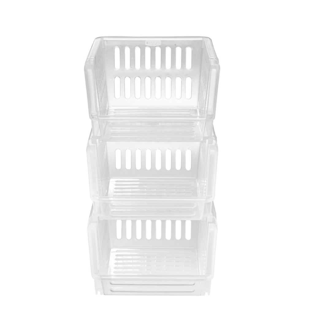 3 Lakeland Stackable Storage Baskets