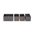 Foldable Grey Storage Boxes – Set of 5