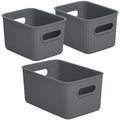 Tatay Baobab 2 x 1.5L & 5L Baskets Bundle - Anthracite Grey