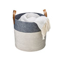 Small 32L Tidy Tote Rope Basket with Handles