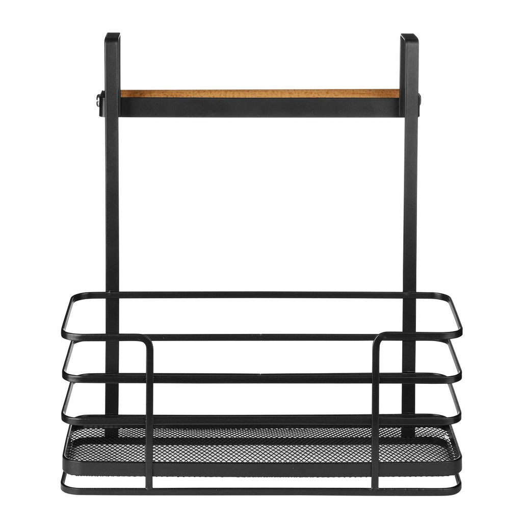 Lakeland Black Mesh Metal Over-Door Cupboard Organiser