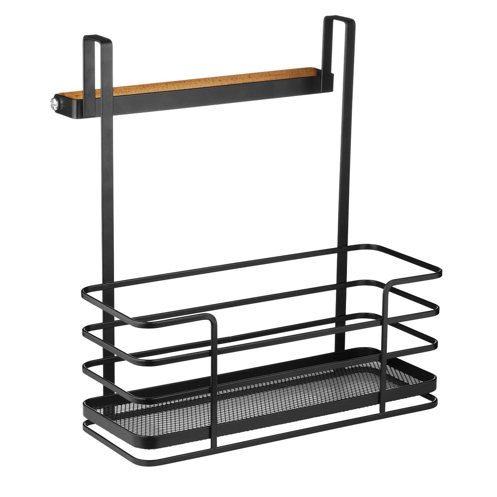 Lakeland Black Mesh Metal Over-Door Cupboard Organiser