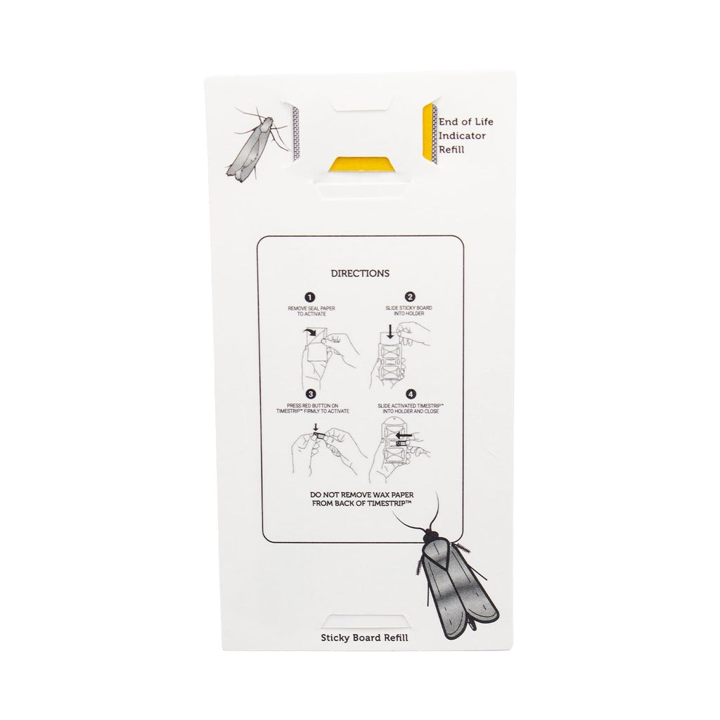 2 Moth Stop Clothes and Carpet Moth Detector and Trap Refills
