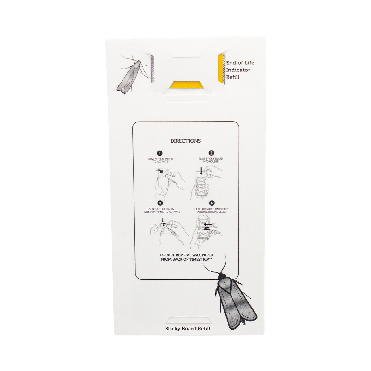 2 Moth Stop Clothes and Carpet Moth Detector and Trap Refills