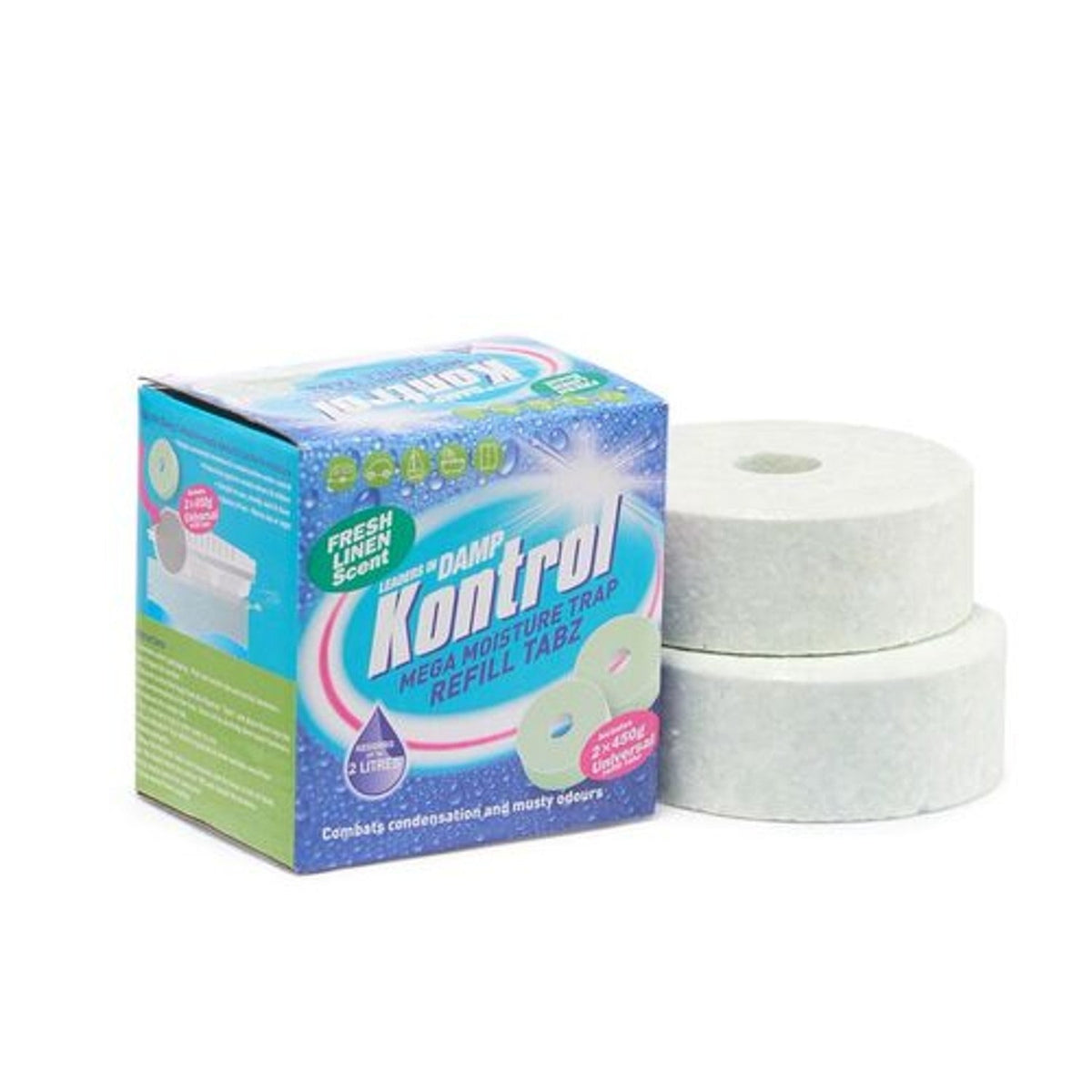 Damp Kontrol Aqua Air 2-in-1 Dehumidifier and Air Freshener Refill Tabs – pack of 2