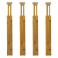 Lakeland Bamboo Drawer Dividers Set of 4