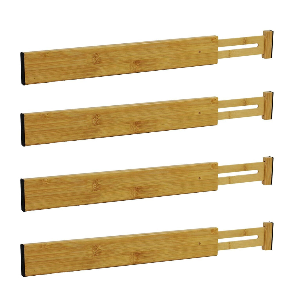 Lakeland Bamboo Drawer Dividers Set of 4