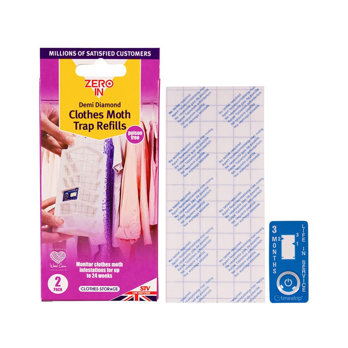 Zero In Demi Diamond Clothes Moth Killer Refills
