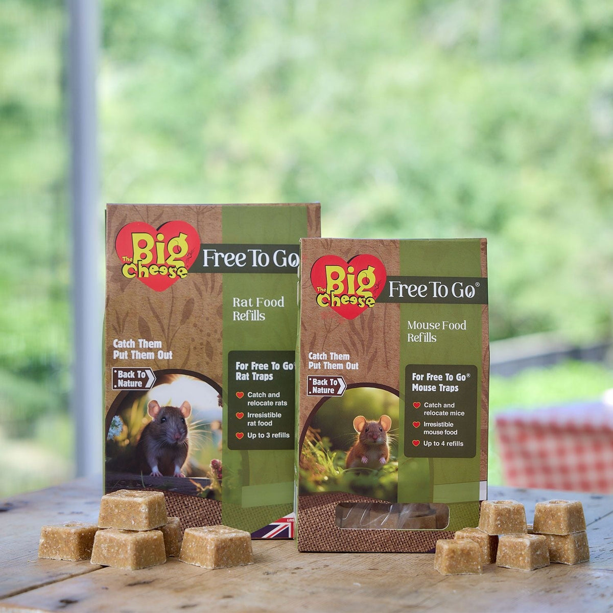 The Big Cheese Free To Go Rat Food Refills - Pack of 15 blocks