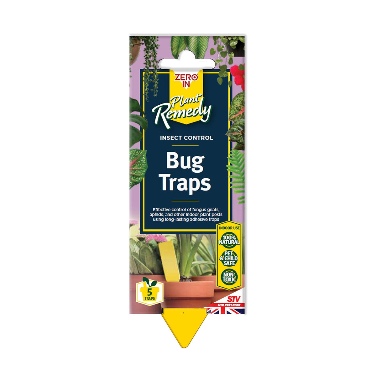 Zero In Pot Plant Bug Trap – Pack of 5