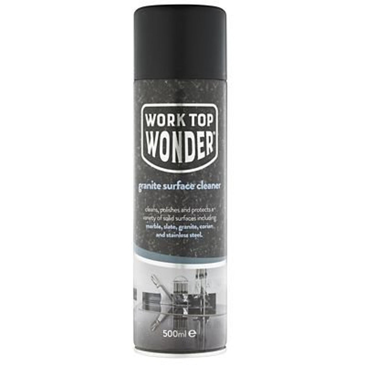 Worktop Wonder Hard Surface Cleaner 500ml – For Granite Marble Stone & Stainless Steel
