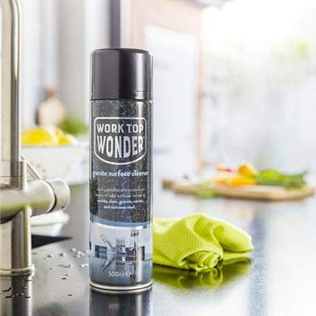 Worktop Wonder Hard Surface Cleaner 500ml – For Granite Marble Stone & Stainless Steel