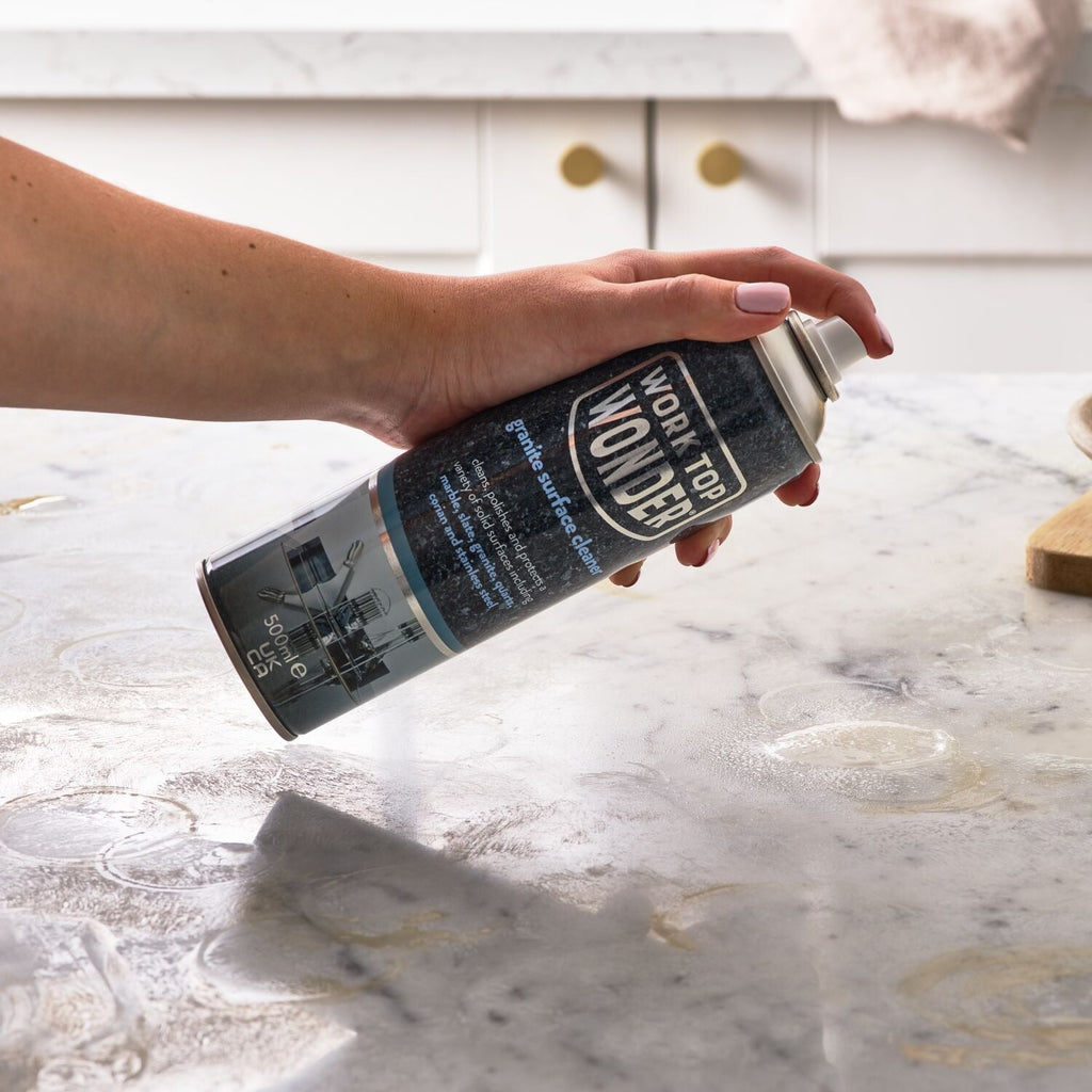 Worktop Wonder Hard Surface Cleaner 500ml – For Granite Marble Stone & Stainless Steel