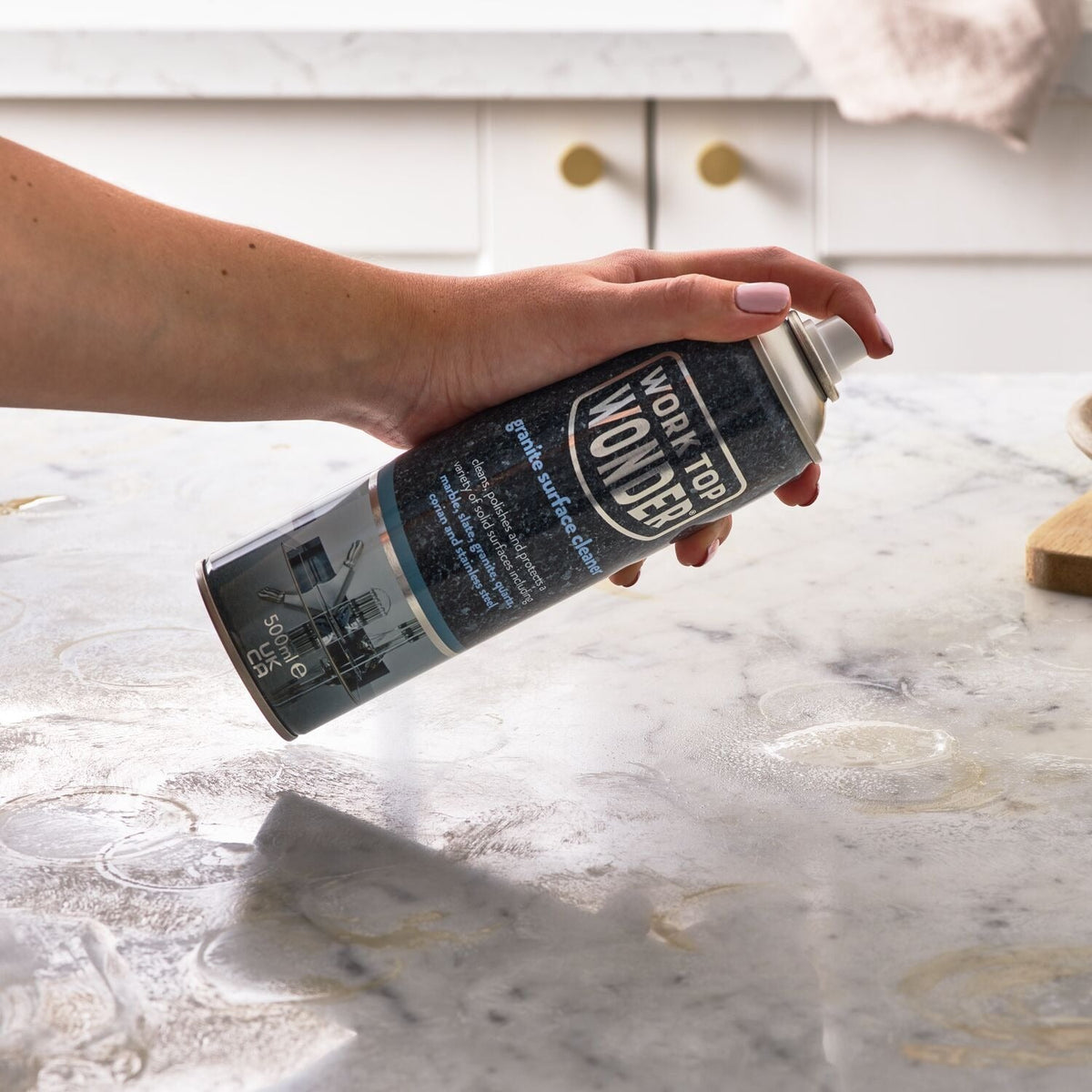 Worktop Wonder Hard Surface Cleaner 500ml – For Granite Marble Stone & Stainless Steel
