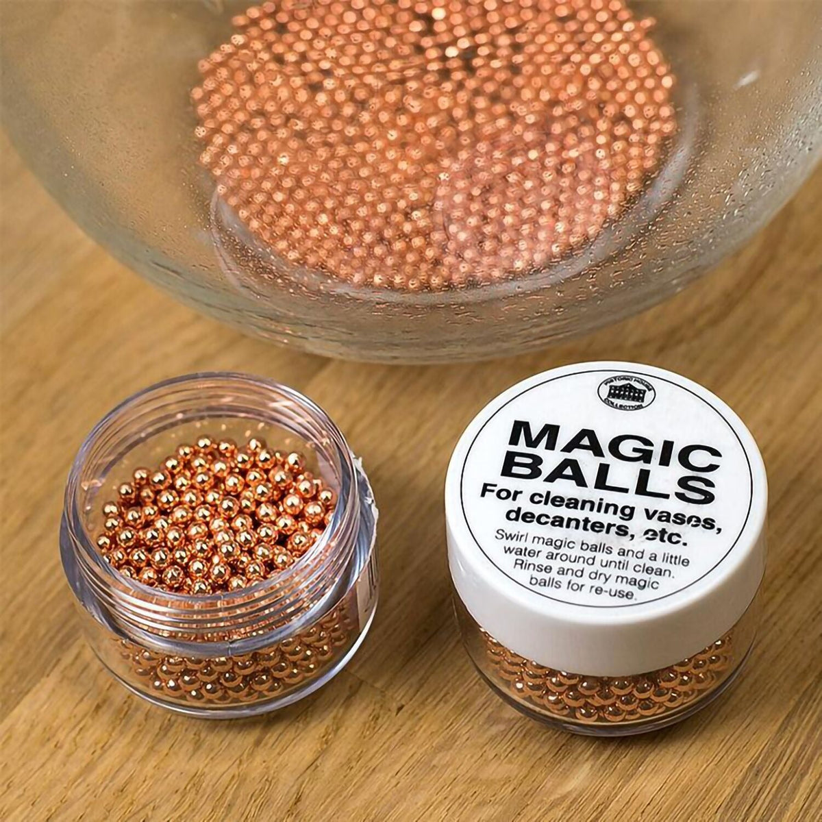 Magic Copper Balls For Cleaning Vases and Decanters